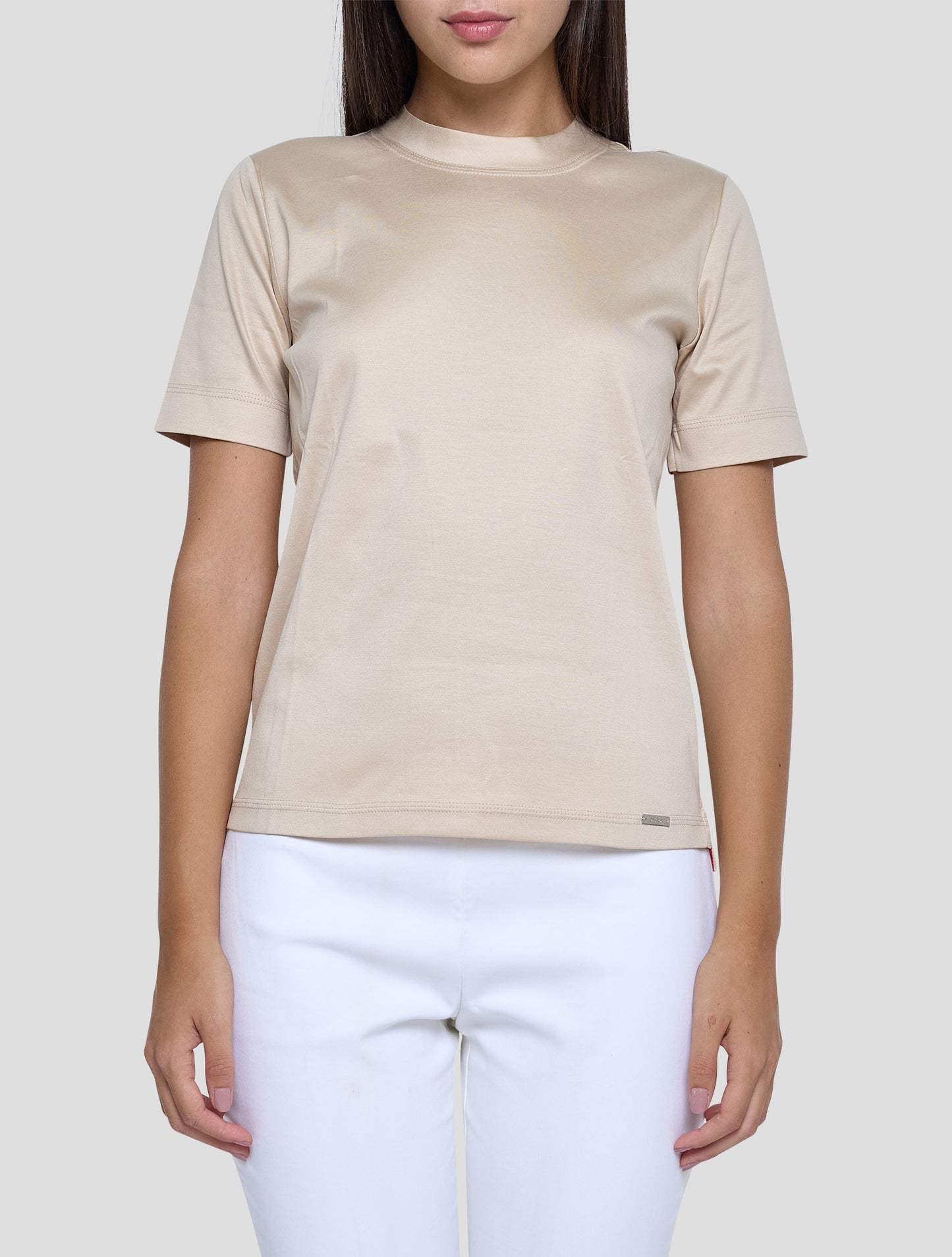 Kiton Brown Cotton T-Shirt Women