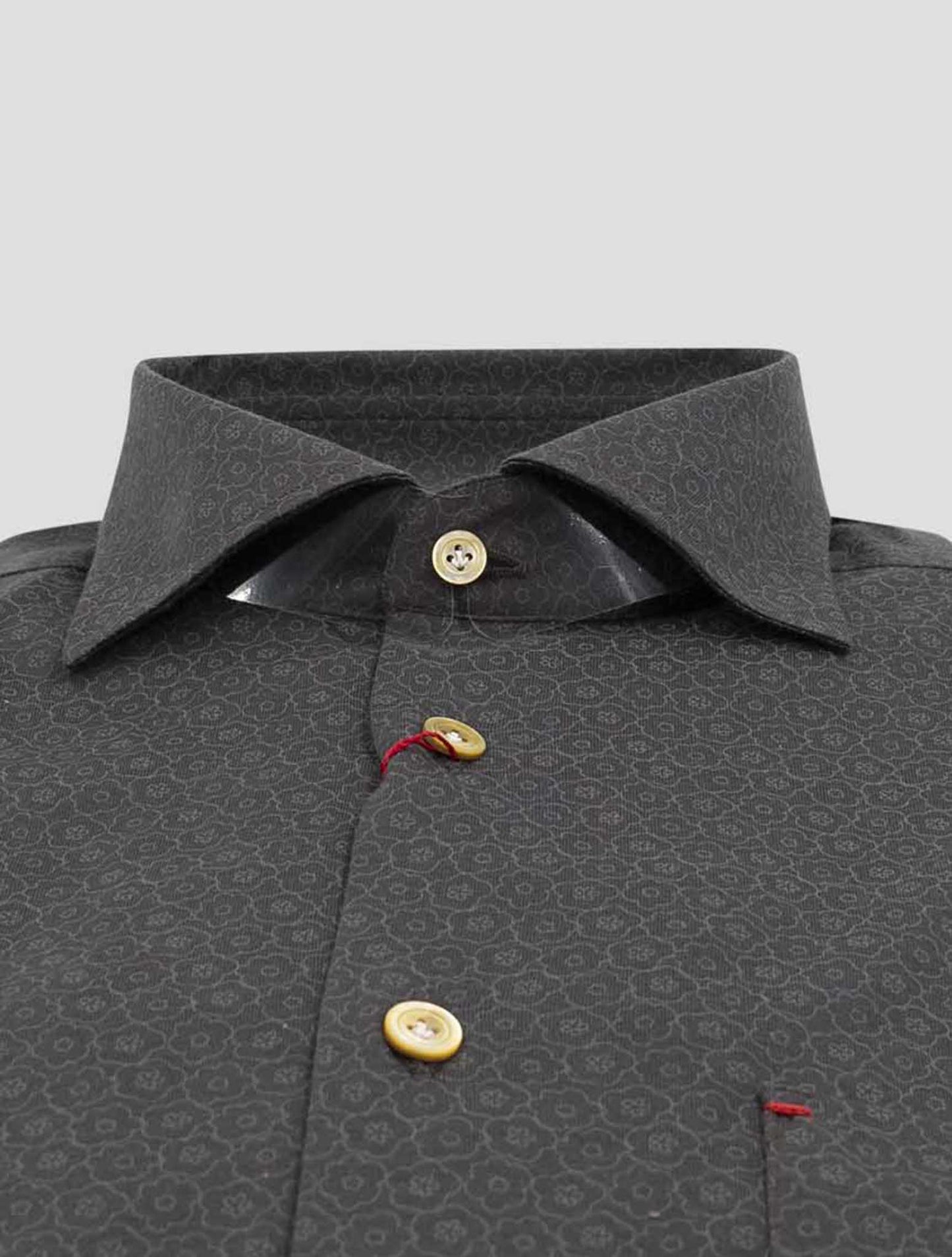 Kiton Brown Cotton Shirt Nerano