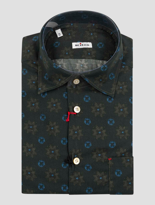 Kiton Multicolor Cotton Shirt Nerano