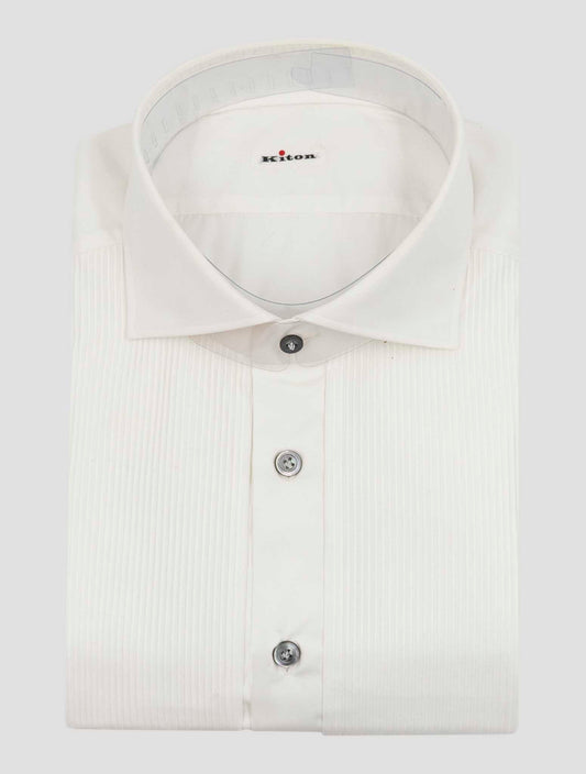 Kiton White Cotton Shirt