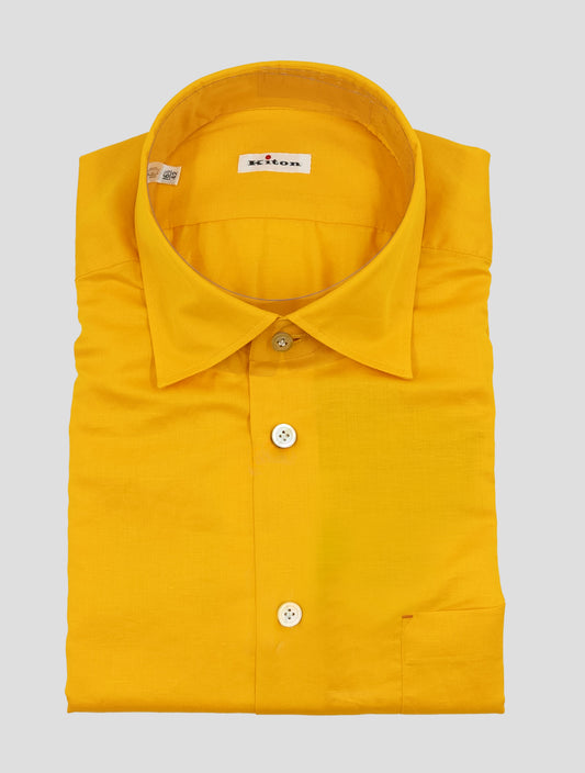 Kiton Pink Cotton Shirt Nerano