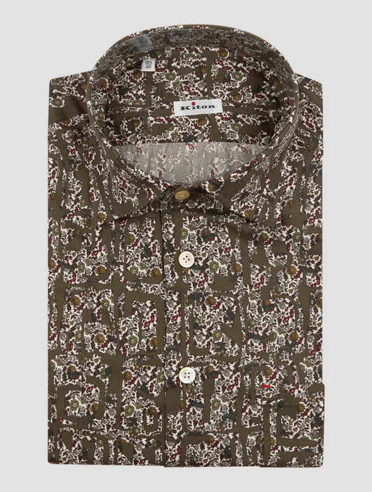 Kiton Multicolor Cotton Shirt Nerano