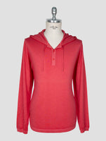 Kiton Pink Cashmere Silk Sweater Hoodie