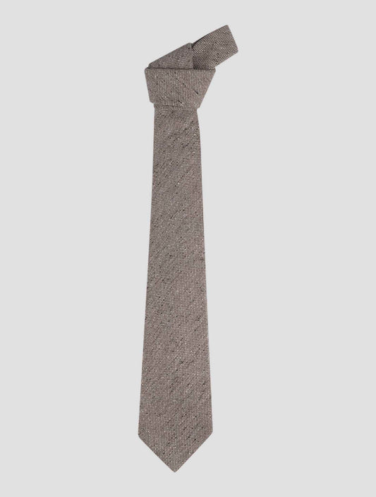 Kiton Brown Silk Tie
