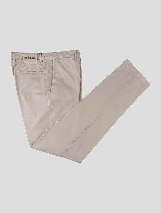 Kiton Beige Cotton Ea Jeans