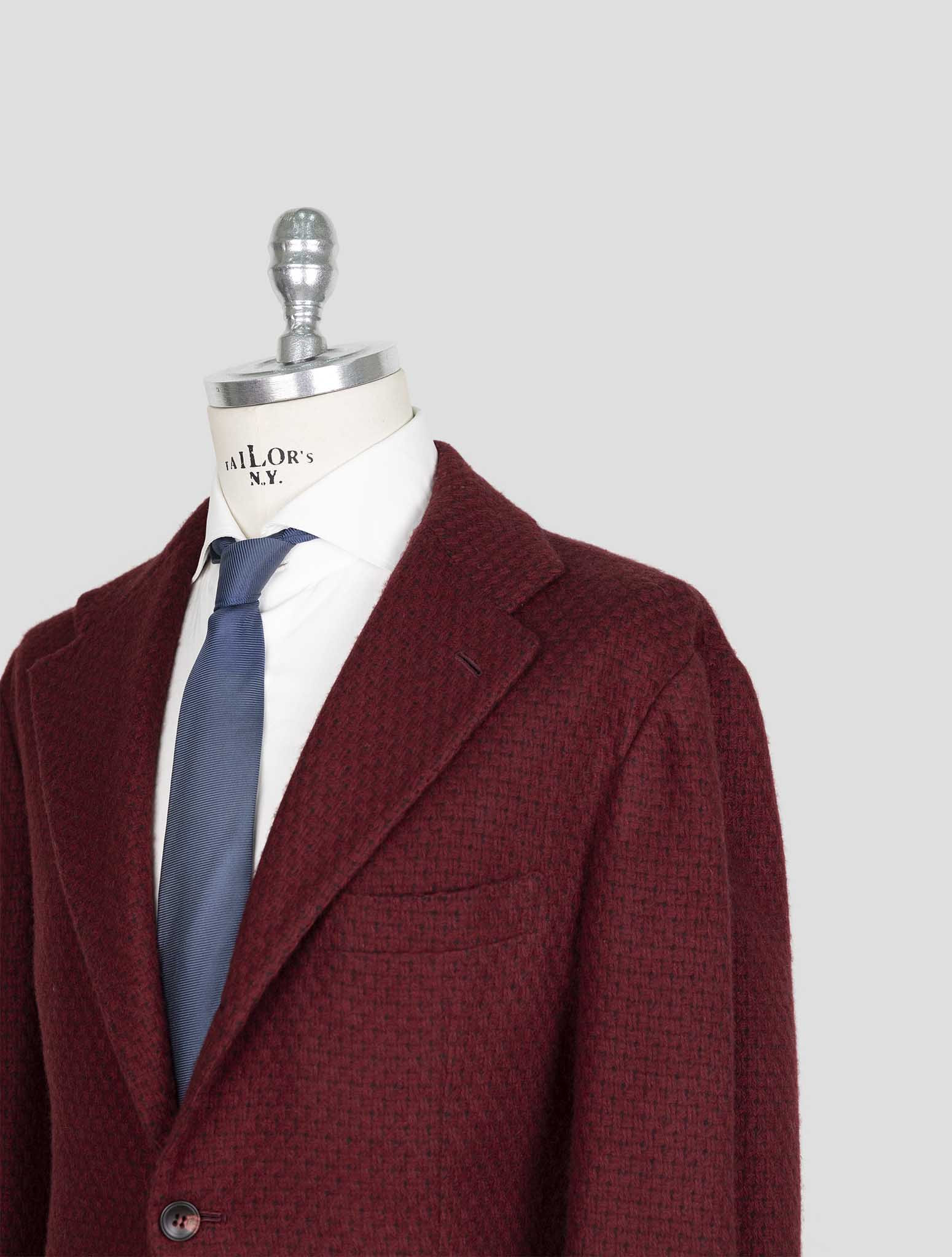 Kiton Burgundy Cashmere Blazer