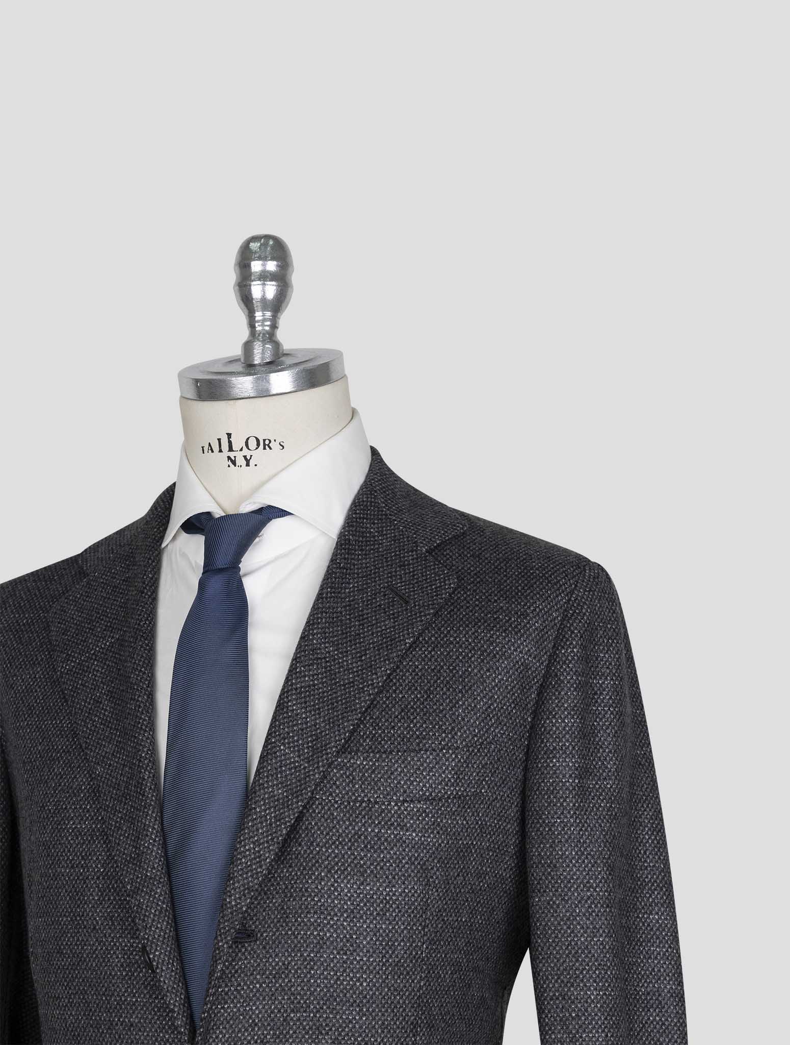 Kiton Dark Gray Cashmere Silk Blazer