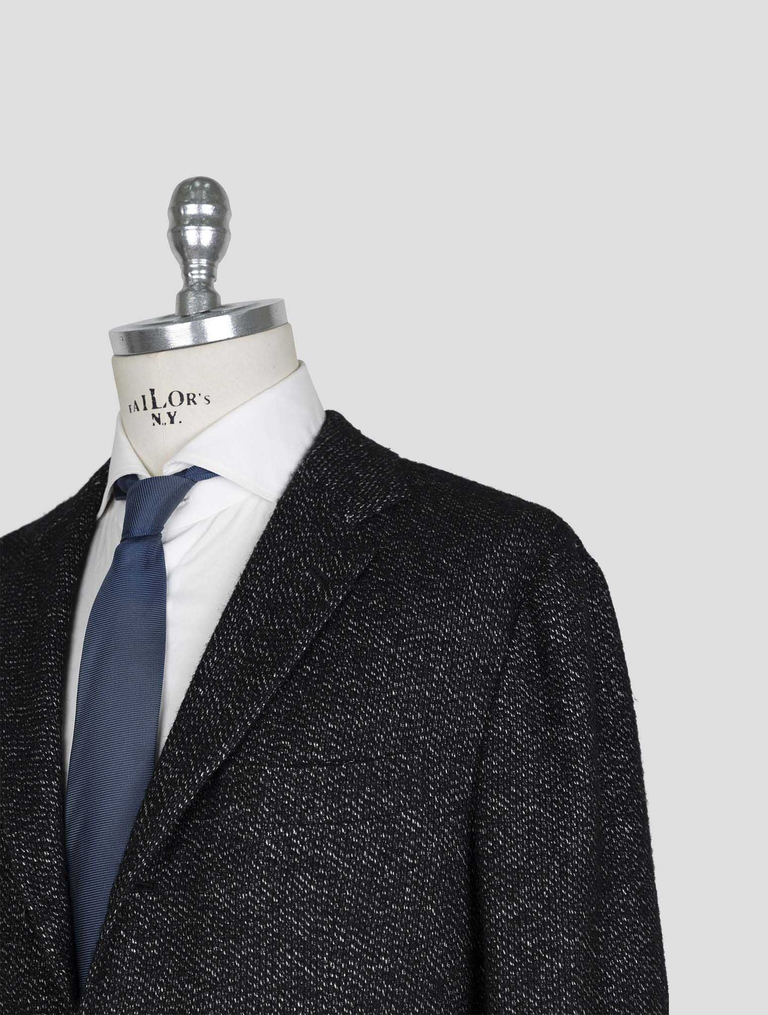 Kiton Dark Gray Cashmere Silk Wool Pa Blazer