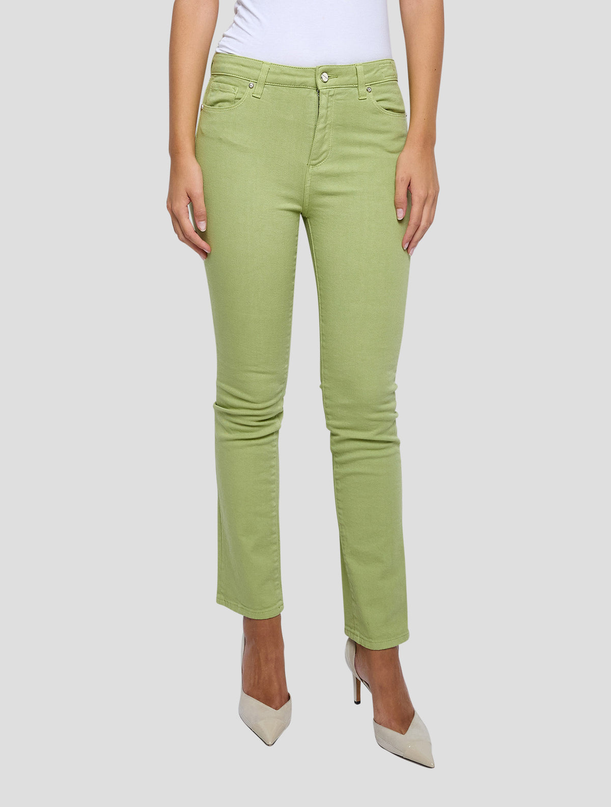Kiton Green Cotton Ea Jeans Women