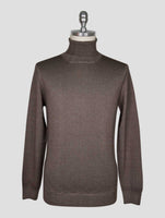 Kiton Brown Wool Sweater Turtleneck