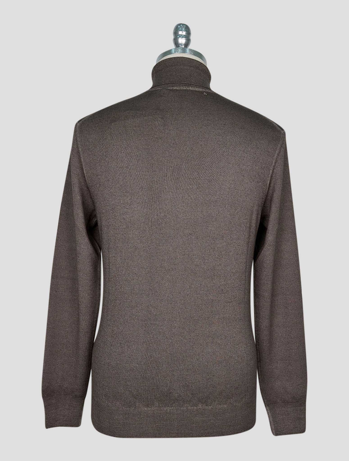 Kiton Brown Wool Sweater Turtleneck