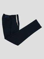 Kiton Blue Cotton Ea Pants