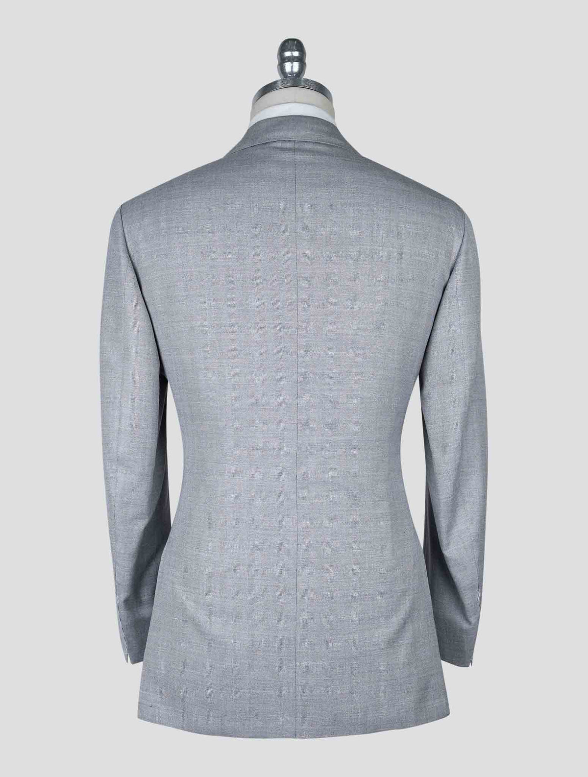 Kiton Gray Cashmere Silk Linen Suit