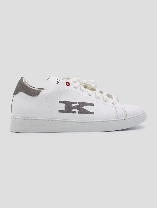 Kiton White Leather Sneakers