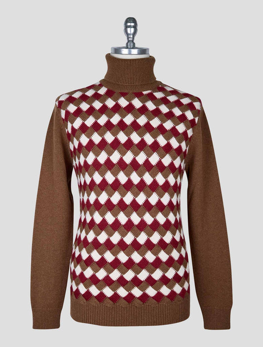 Kiton Multicolor Cashmere Sweater Turtleneck