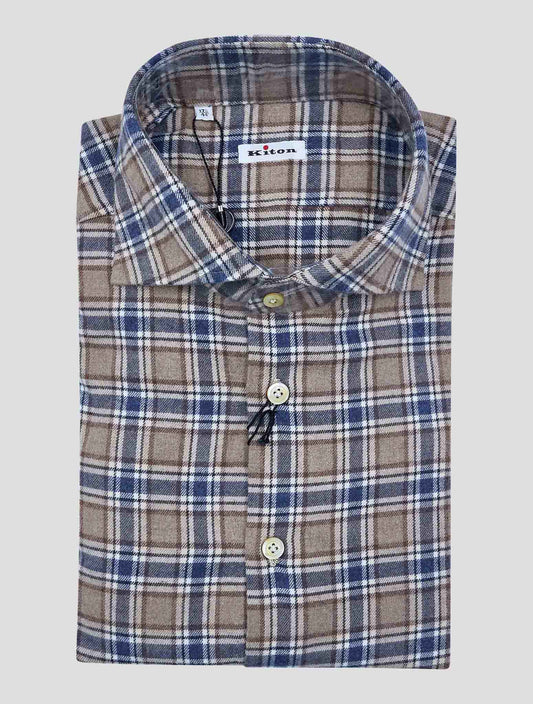 Kiton Multicolor Cotton Shirt