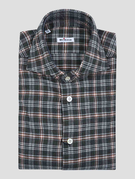 Kiton Multicolor Cotton Shirt