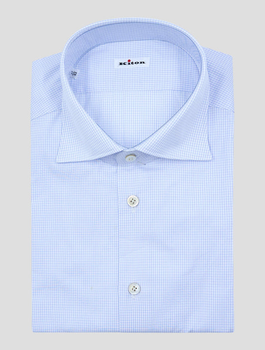 Kiton Light Blue Cotton Shirt