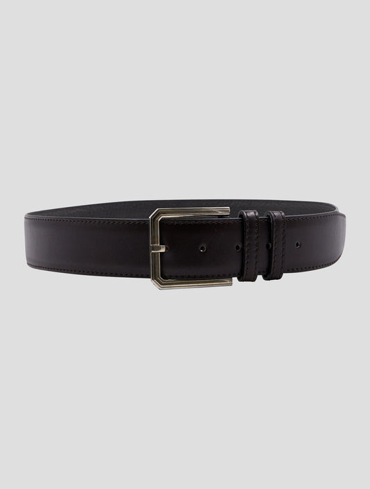 Kiton Burgundy Leather Belt