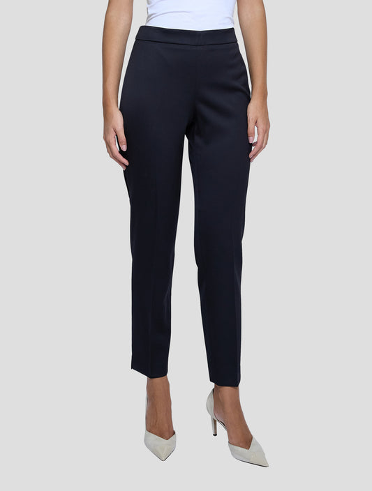Kiton Black Virgin Wool Ea Pants Women