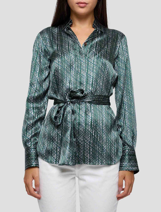 Kiton Multicolor Silk Shirt Women