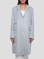 Kiton Gray Cashmere Overcoat Women