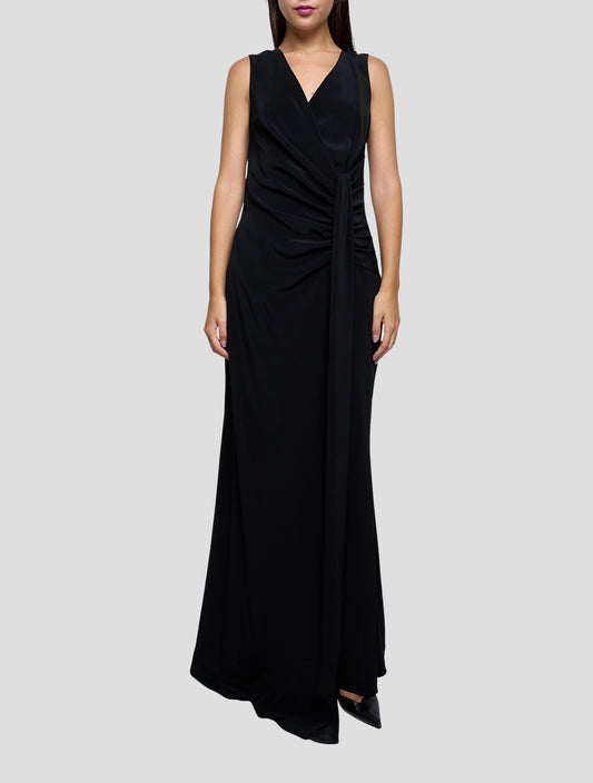 Kiton Black Ta Pe Dress Women