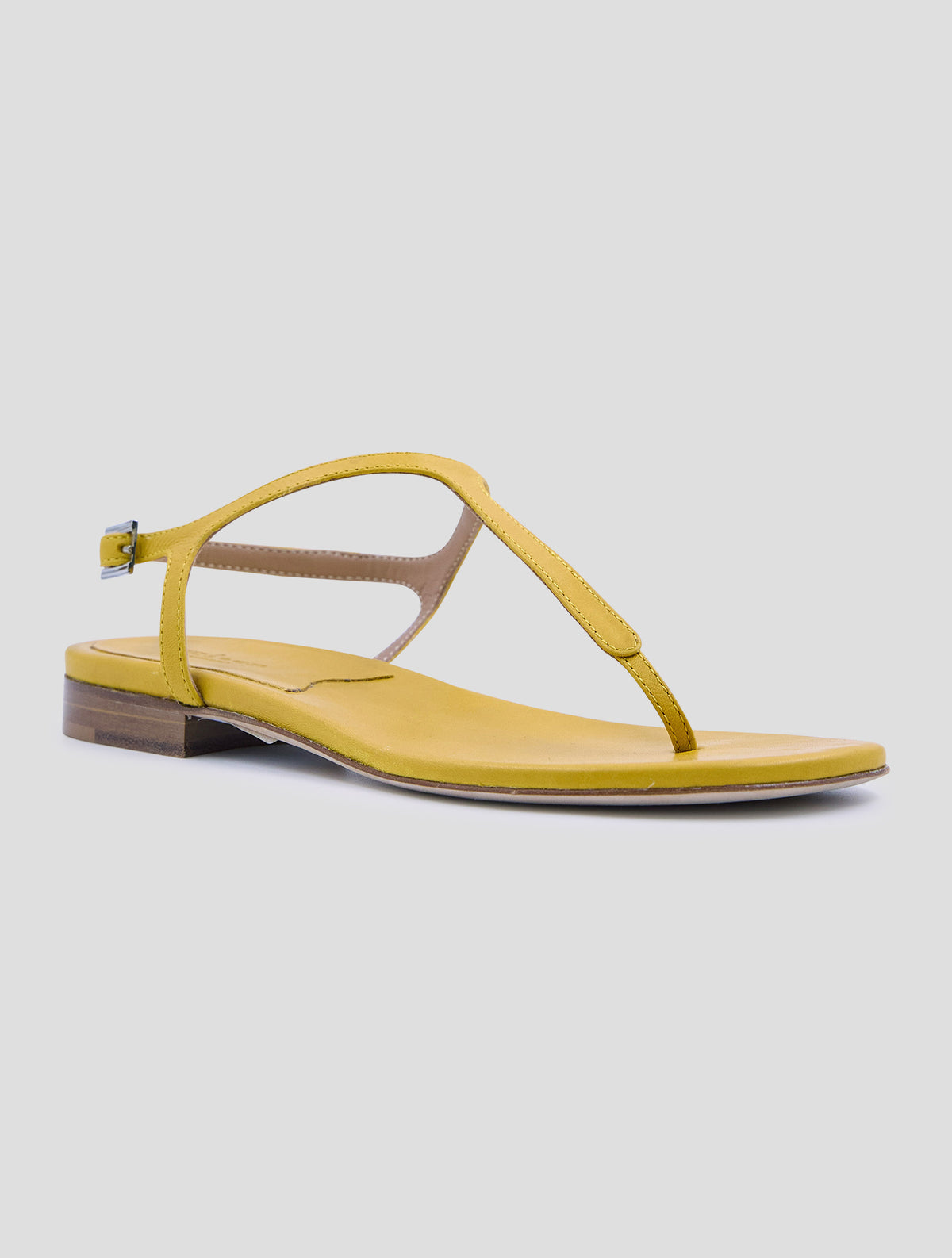 Kiton Yellow Leather Sandals