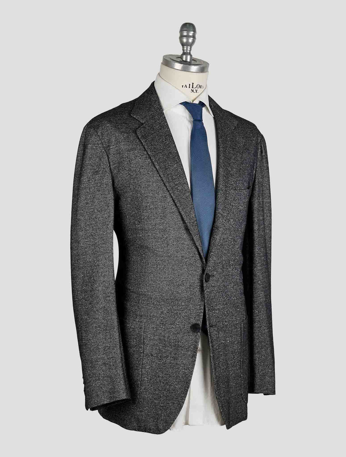 Kiton Knt Gray Cashmere Silk Suit