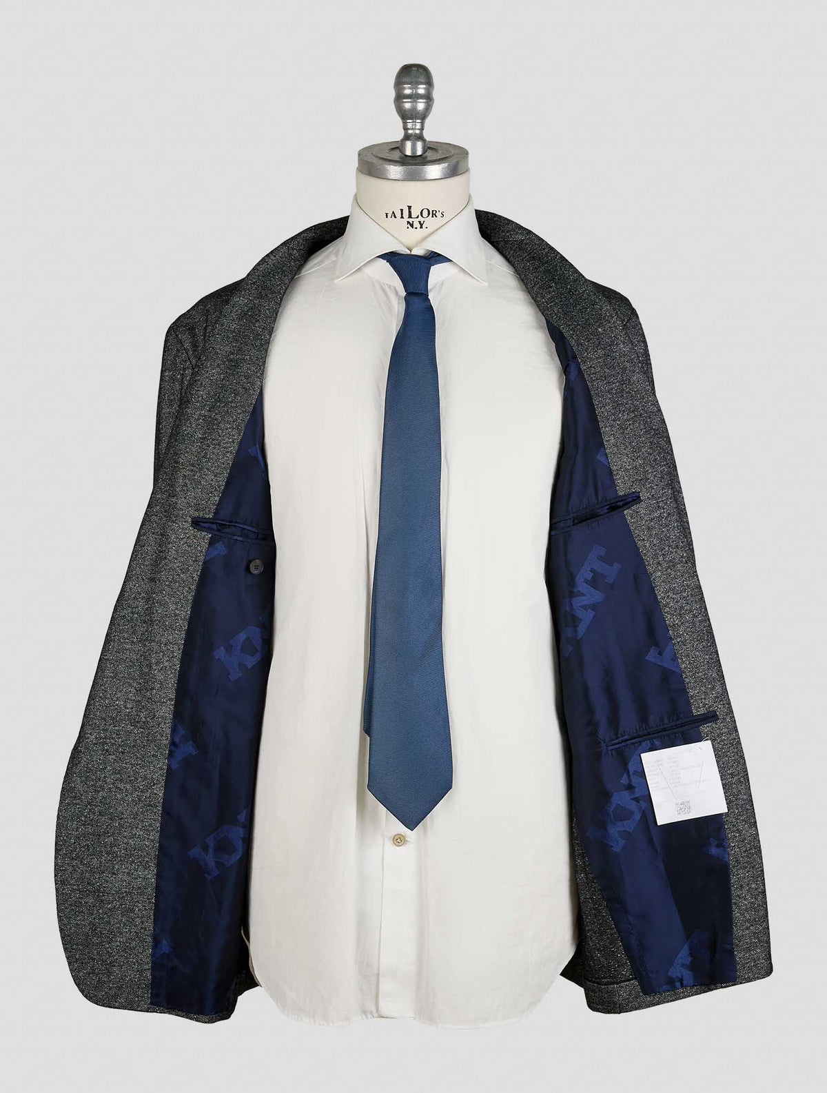 Kiton Knt Gray Cashmere Silk Suit