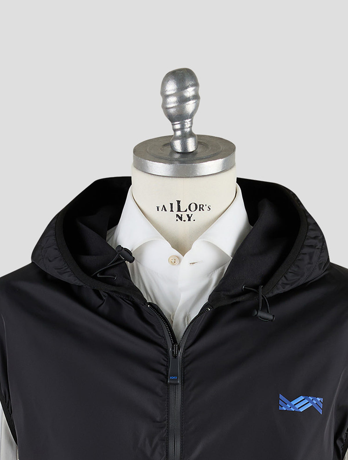Kiton Knt Black Pa Gilet Coat