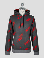 Kiton Knt Gray Red Pa Sweater Hoodie