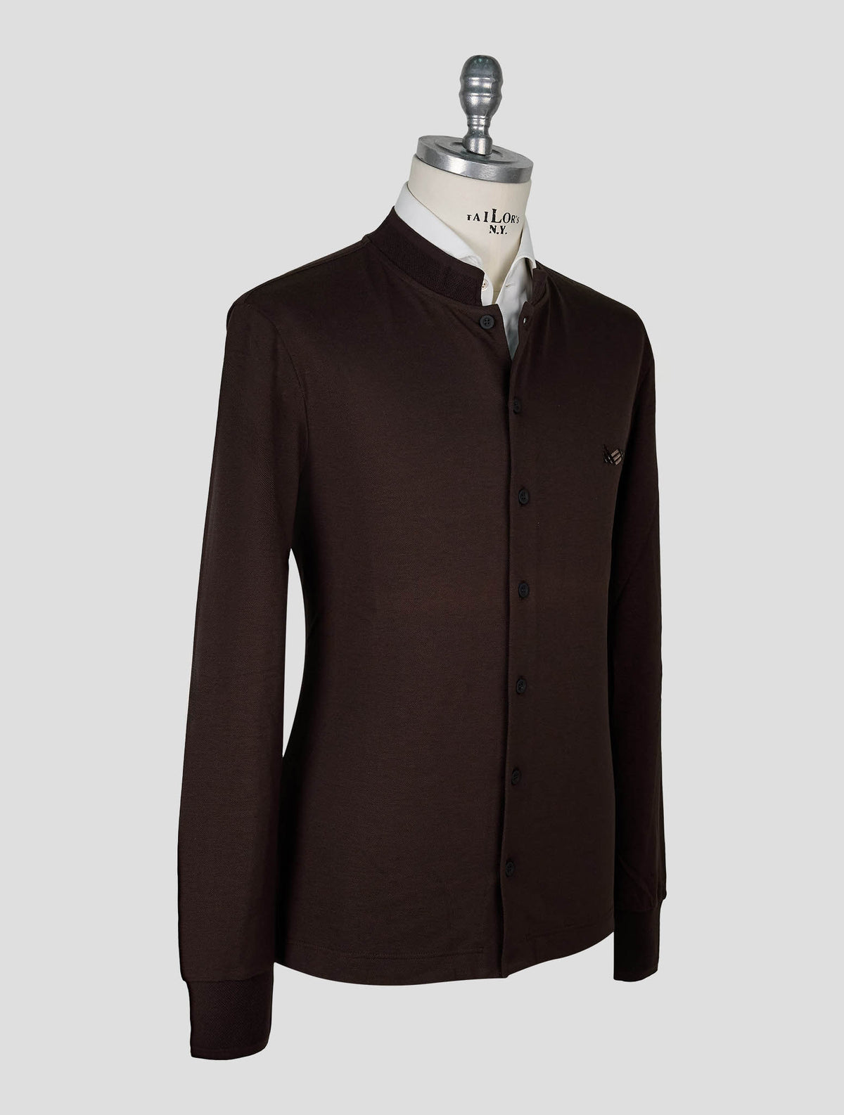 Kiton Knt Brown Cotton Silk Cardigan