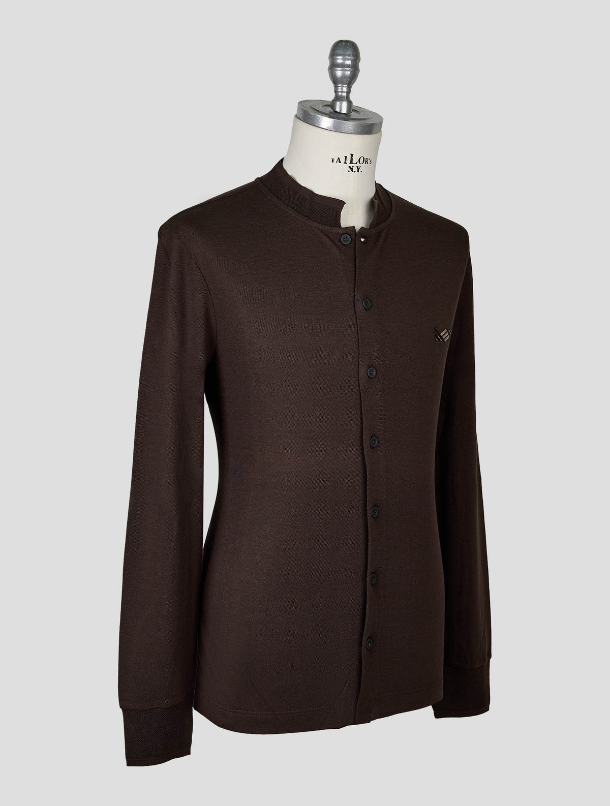 Kiton Knt Brown Cotton Silk Cardigan