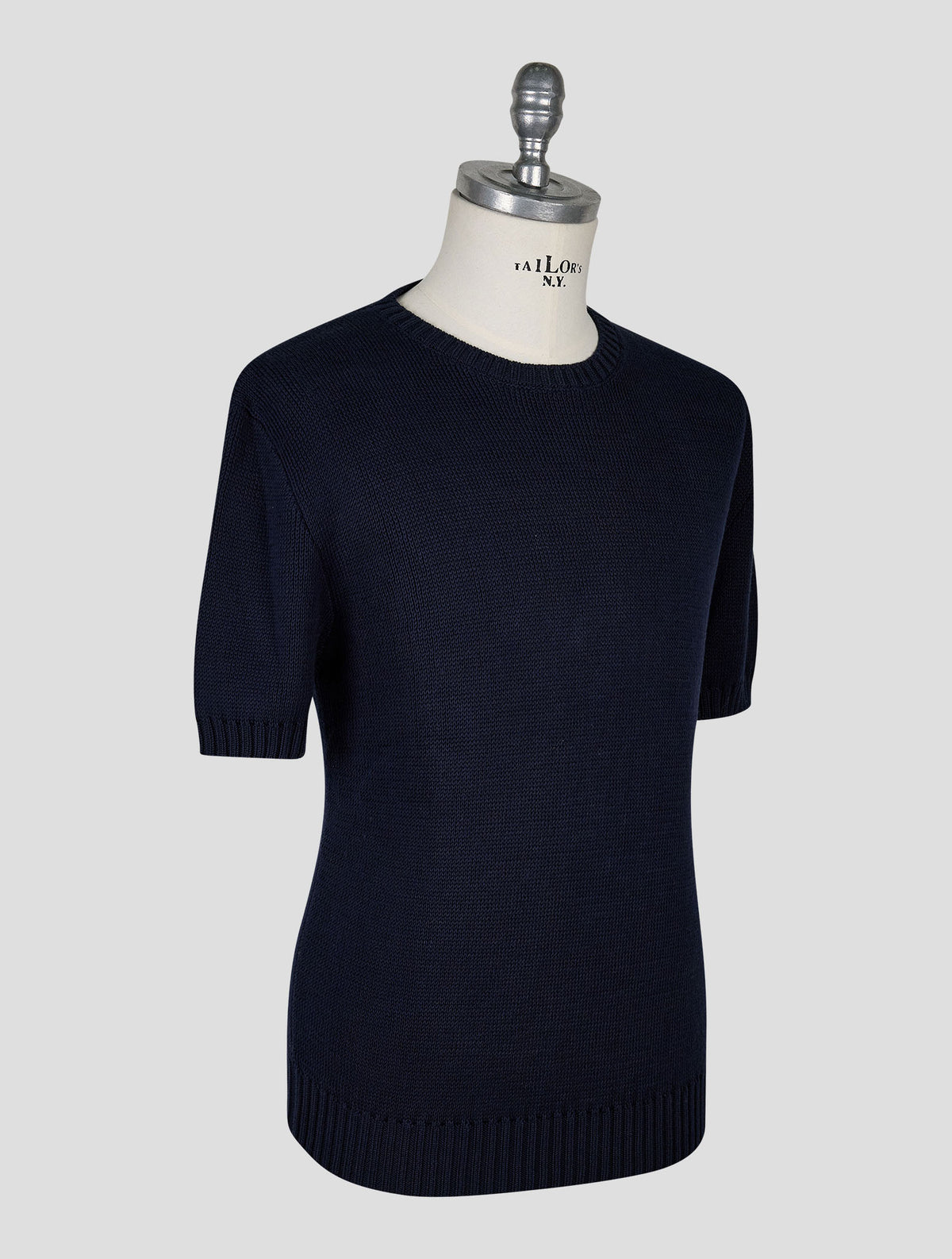 Kiton Knt Dark Blue Cotton Polo