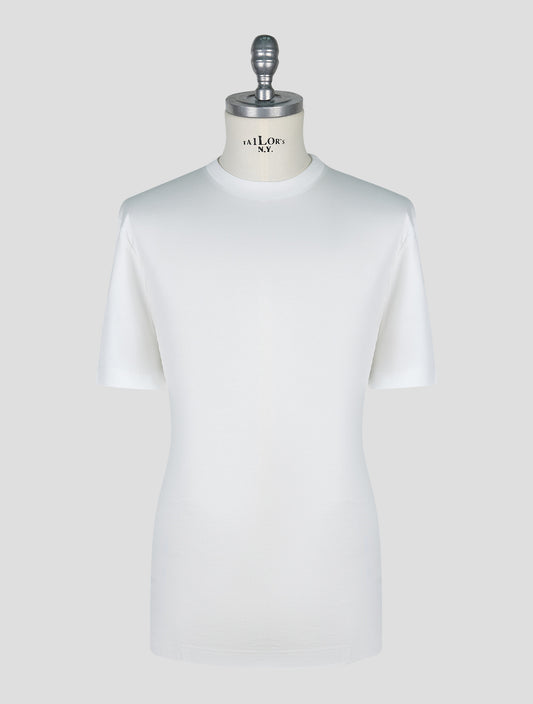 Kiton Knt White Cotton T-Shirt