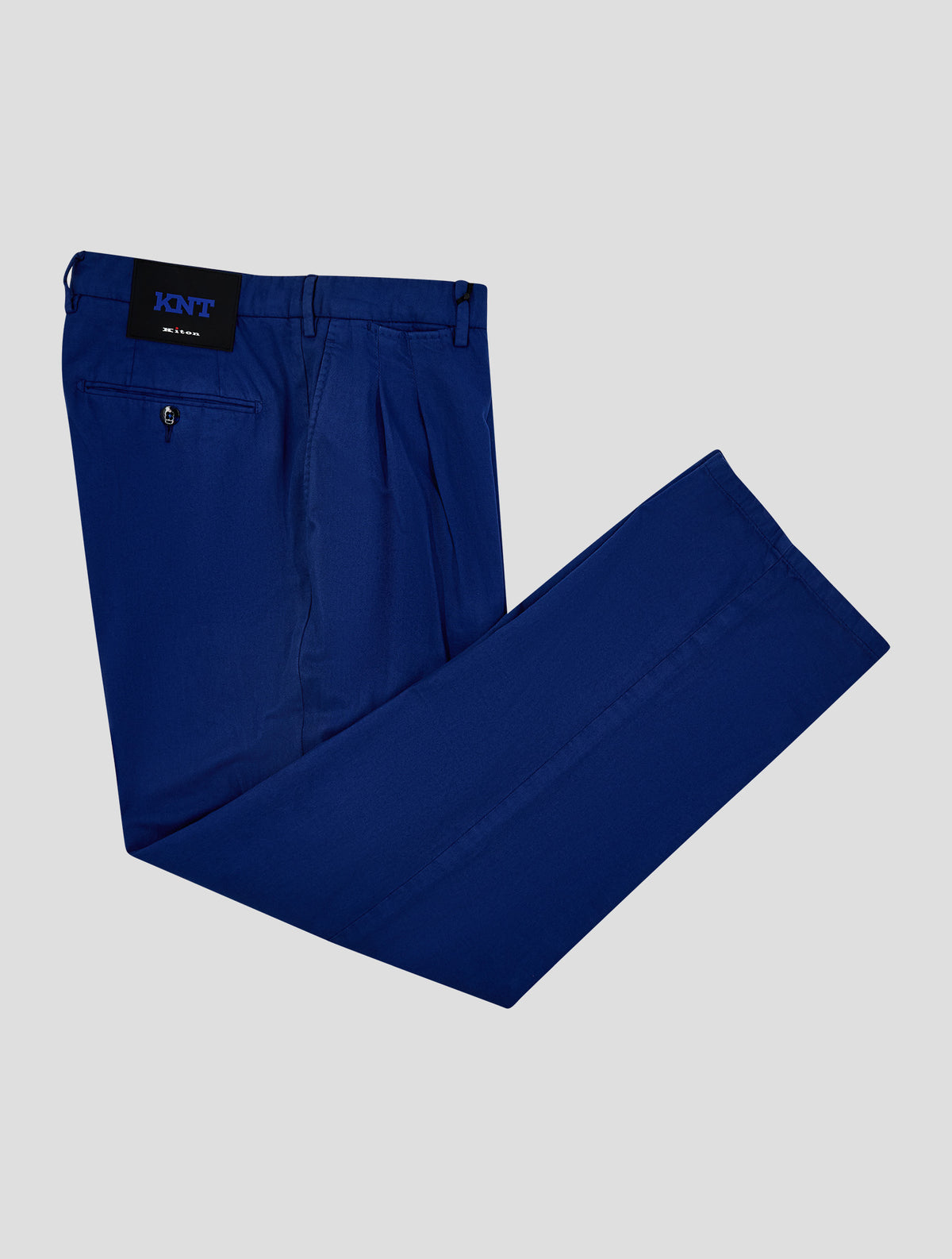Kiton Knt Blue Wool Pants