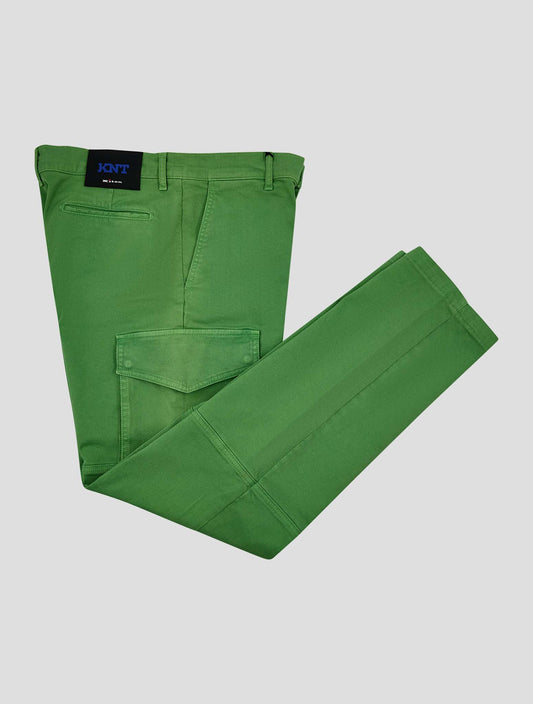 Kiton Knt Green Cotton Ea Cargo Pants