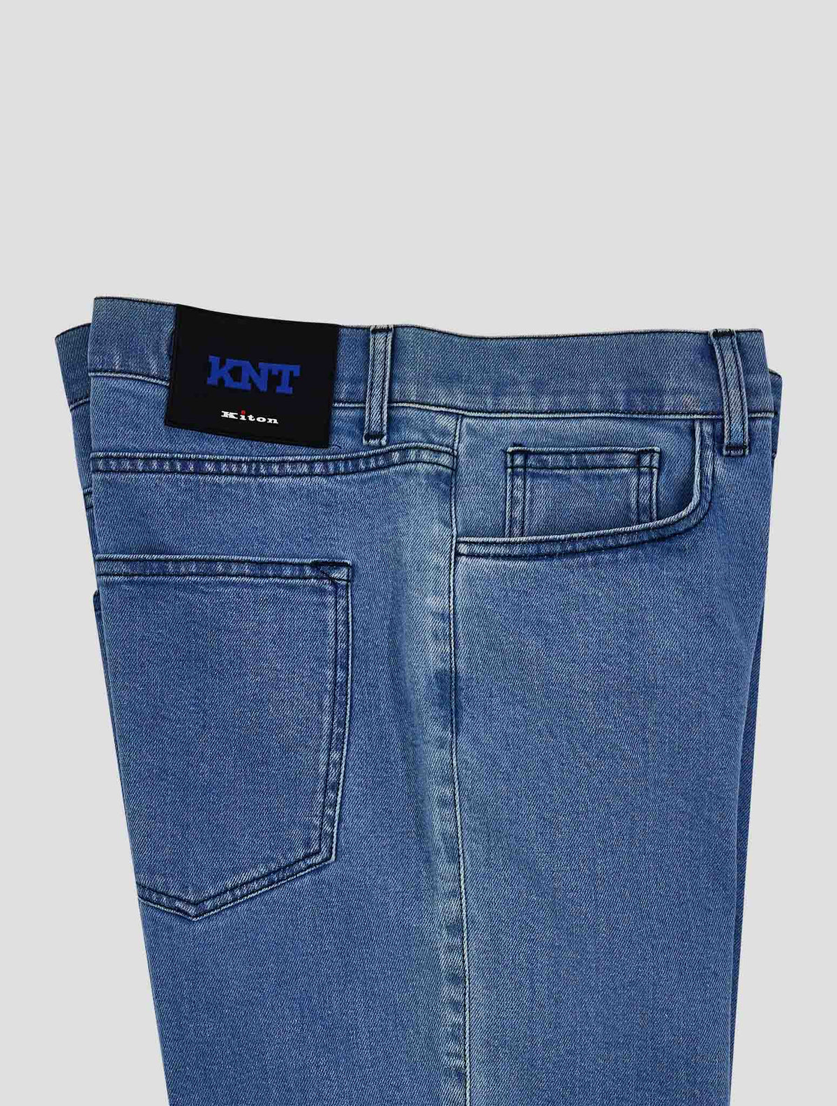 Kiton Knt Light Blue Cotton Ea Jeans
