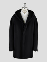 Kiton Knt Black Cashmere Pa Overcoat