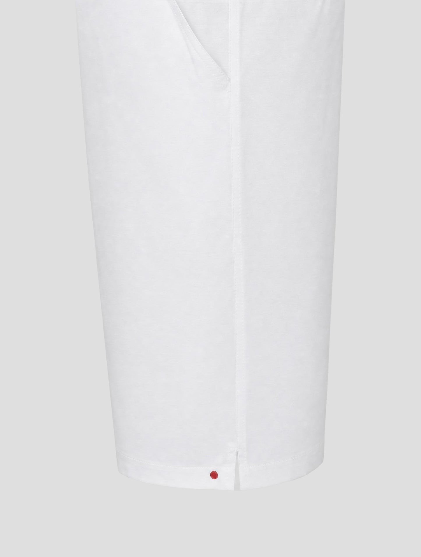 Kiton White Cotton Short Pants